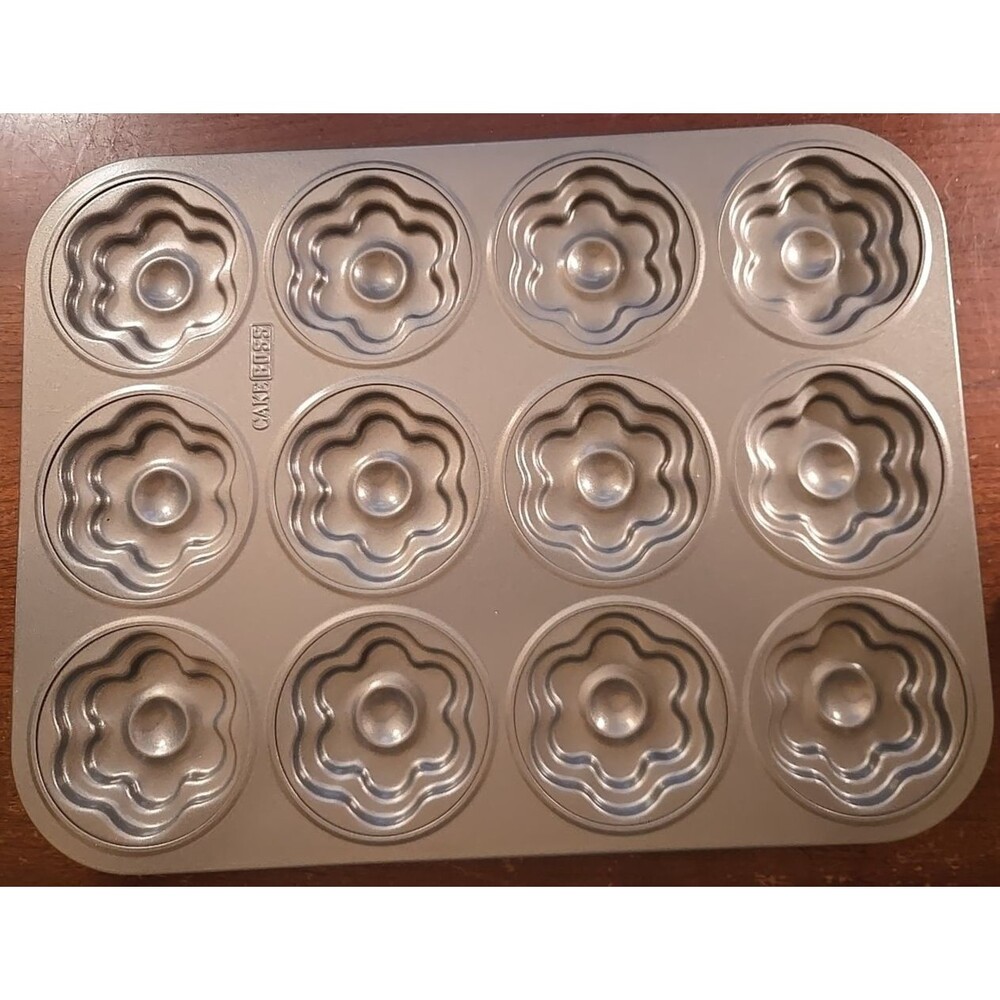 CakeBOSS 12 Molded Cookie pan nonstick cavity mold #59407 2.5" Never Used